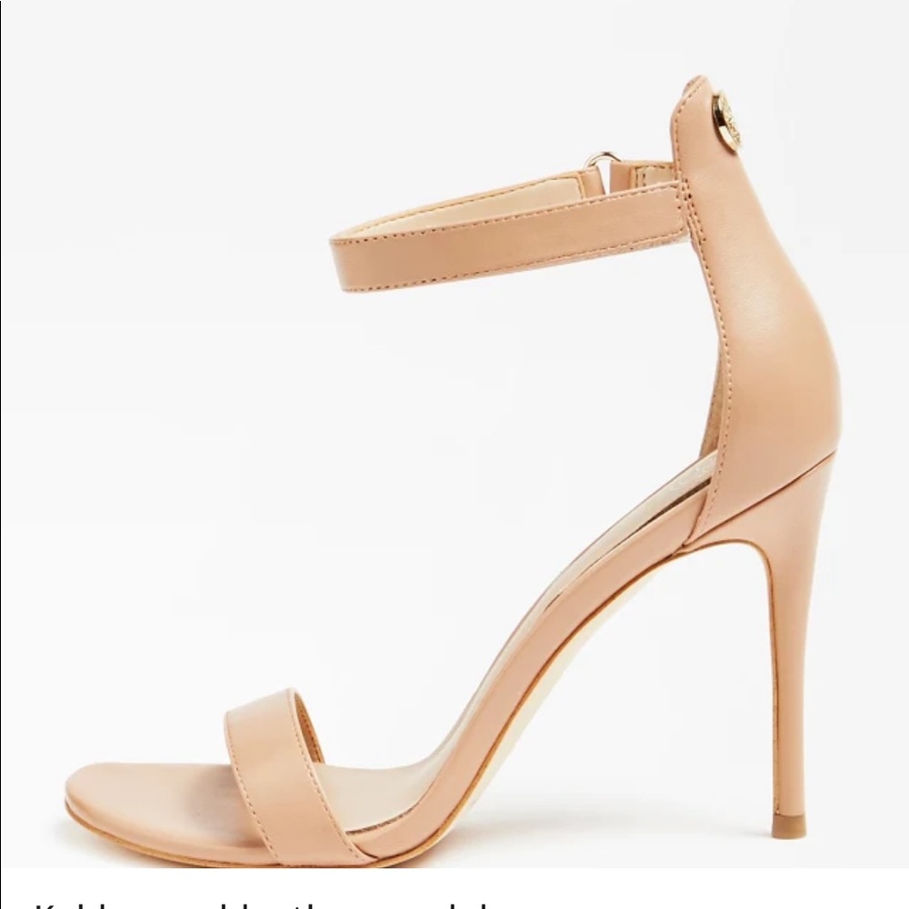 DONATING TODAY Guess Nude Kahlua Strappy Heels